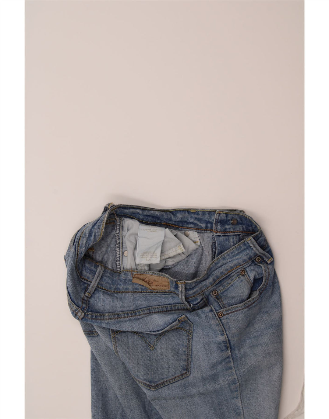 LEVI'S Womens Bootcut Jeans US 8 Medium W28 L31 Blue Cotton Vintage Levi's and Second-Hand Levi's from Messina Hembry 