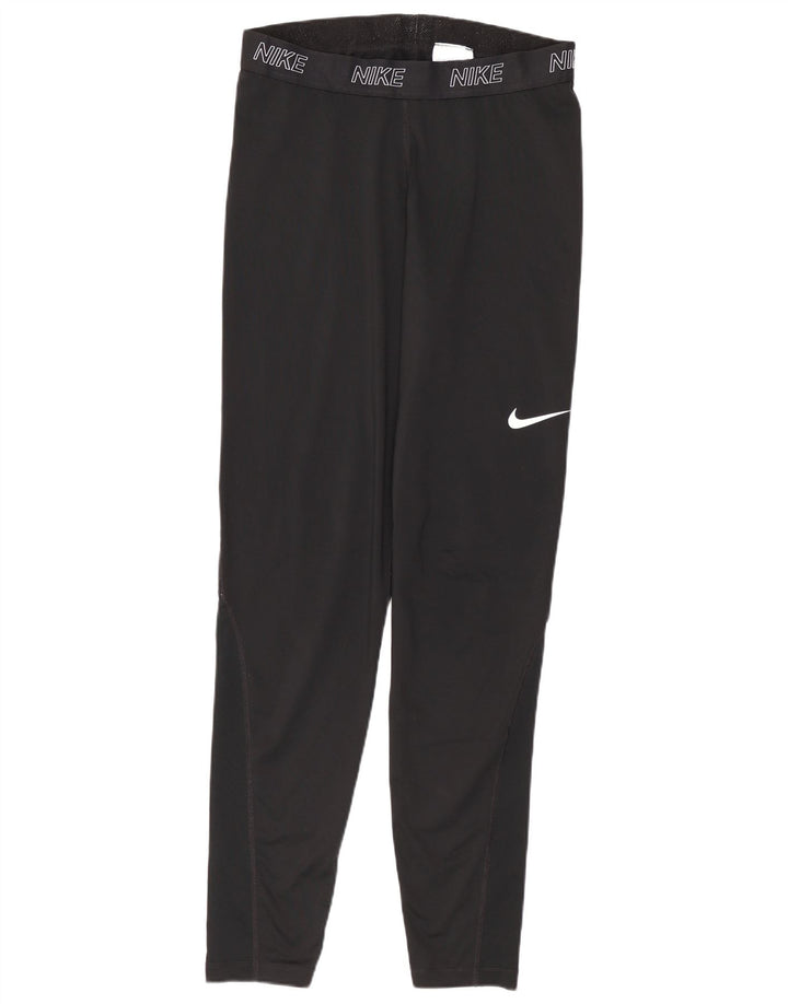 Nike Womens Graphic Leggings UK 10 Small  Black Polyester