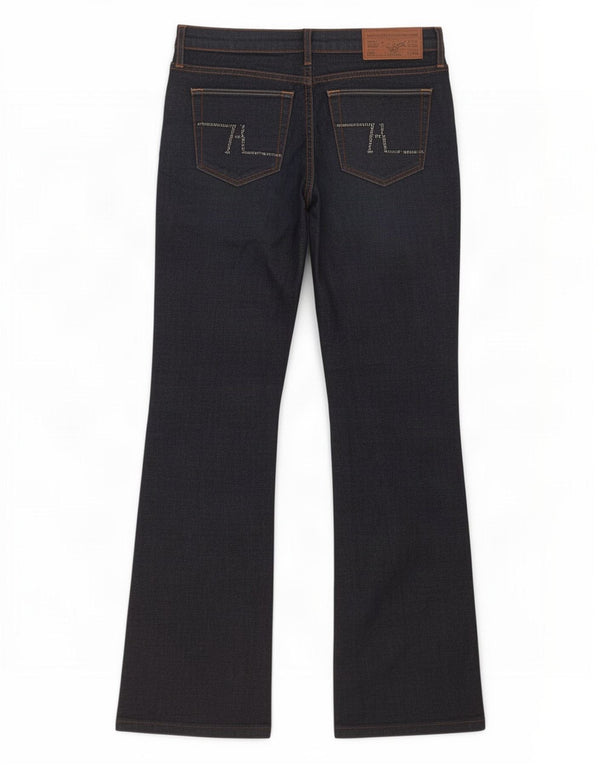 Zara Womens Bootcut Jeans EU 38 Medium W28 L29 Navy Blue Cotton