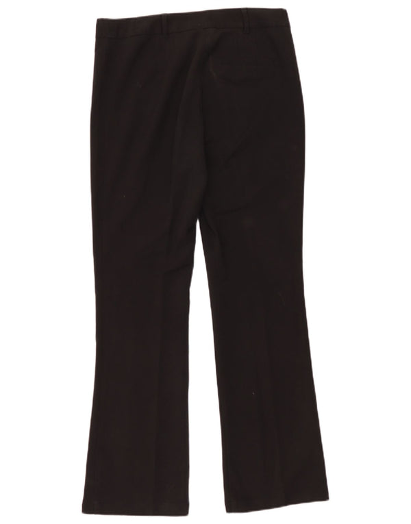 Marks & Spencer Womens Bootcut Casual Trousers UK 12 Medium W32 L30 Black