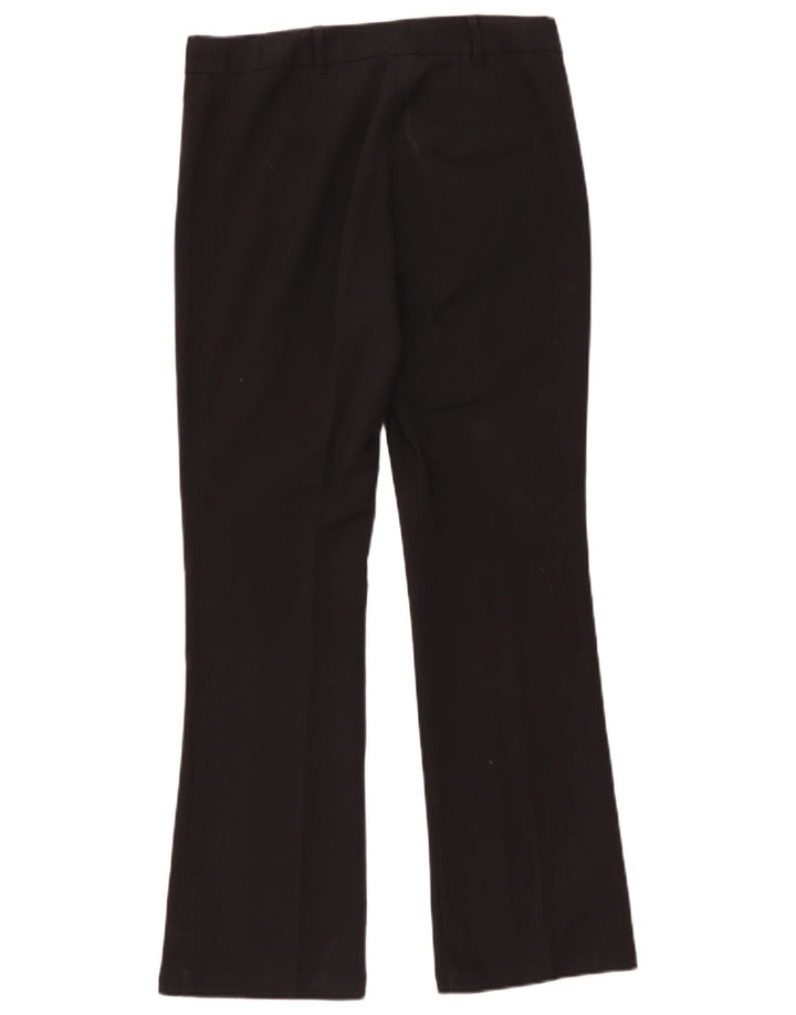 Marks & Spencer Womens Bootcut Casual Trousers UK 12 Medium W32 L30 Black