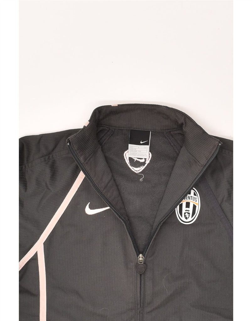 NIKE Boys Juventus Tracksuit Top Jacket 9-10 Years Small Grey Polyester | Vintage Nike | Thrift | Second-Hand Nike | Used Clothing | Messina Hembry 