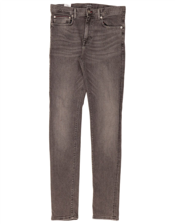 Tommy Hilfiger Mens Layton Extra Slim Jeans W32 L34 Grey Cotton
