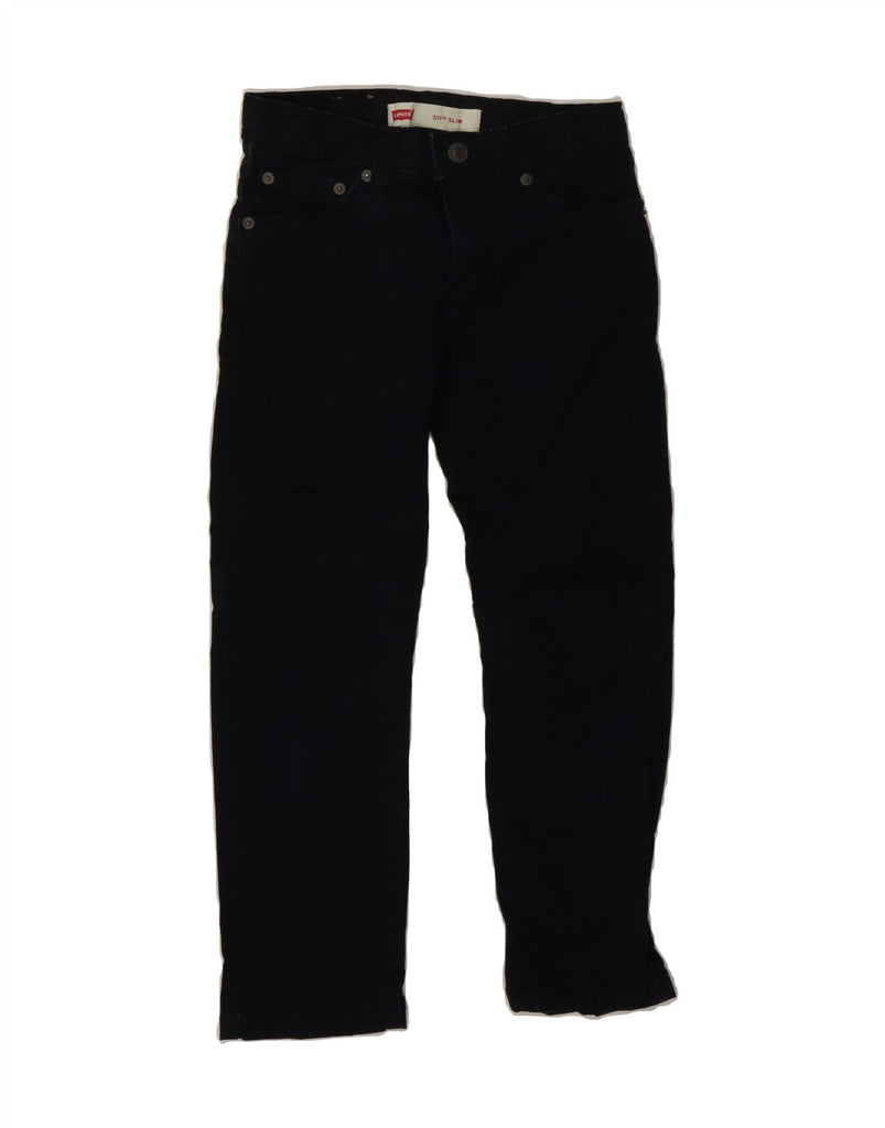 LEVI'S Boys 511 Slim Jeans 7-8 Years W24 L22 Navy Blue Cotton Vintage Levi's and Second-Hand Levi's from Messina Hembry 