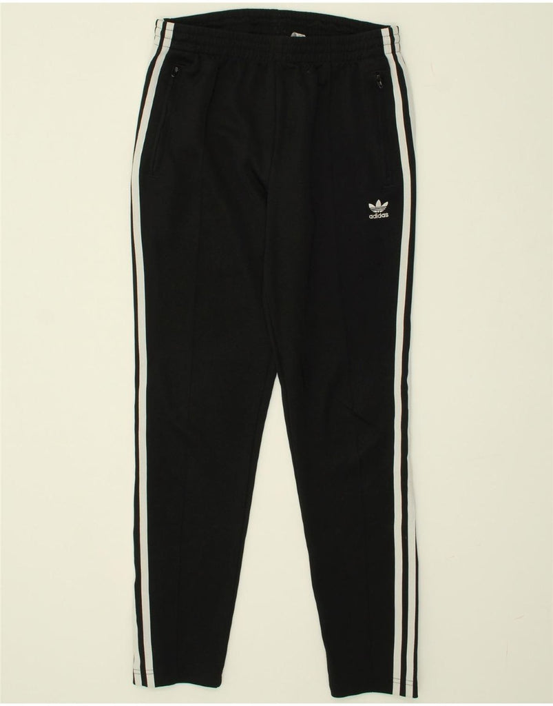 ADIDAS Womens Tracksuit Trousers UK 10 Small Black | Vintage Adidas | Thrift | Second-Hand Adidas | Used Clothing | Messina Hembry 