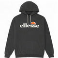 Ellesse Mens Graphic Hoodie Jumper Medium Grey Cotton
