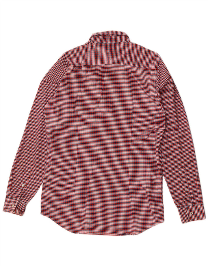 Tommy Hilfiger Mens Slim Fit Shirt Large Multicoloured Gingham Cotton