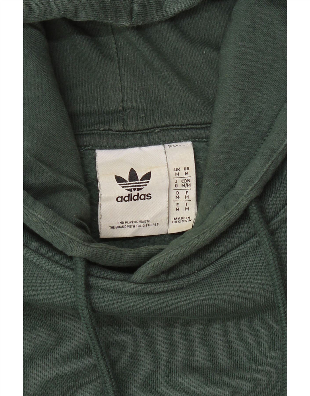 ADIDAS Mens Hoodie Jumper Medium Green