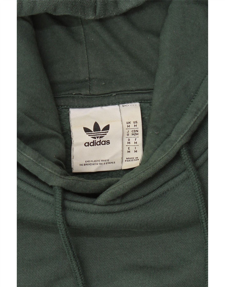 ADIDAS Mens Hoodie Jumper Medium Green
