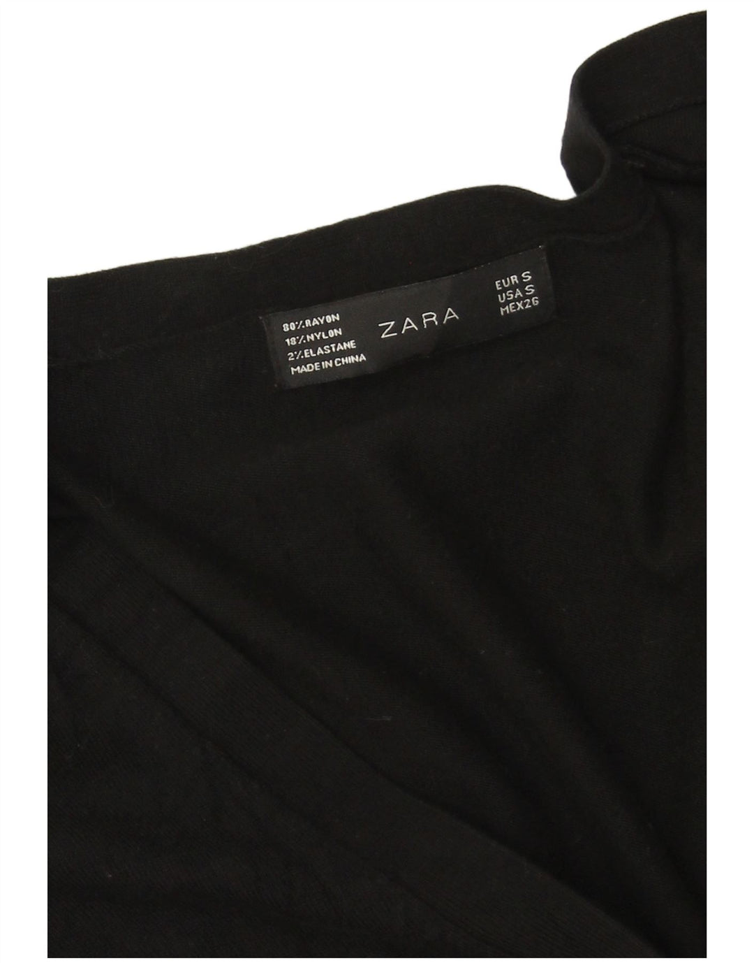 Zara Womens Cardigan Sweater UK 10 Small Black Rayon