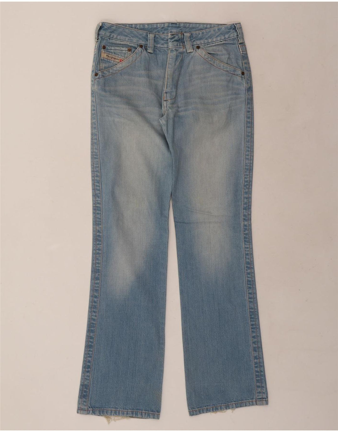 Diesel Womens Bootcut Jeans W32 L34 Blue Cotton