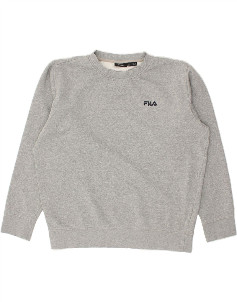 FILA Mens Sweatshirt Jumper XL Grey Cotton | Vintage Fila | Thrift | Second-Hand Fila | Used Clothing | Messina Hembry 