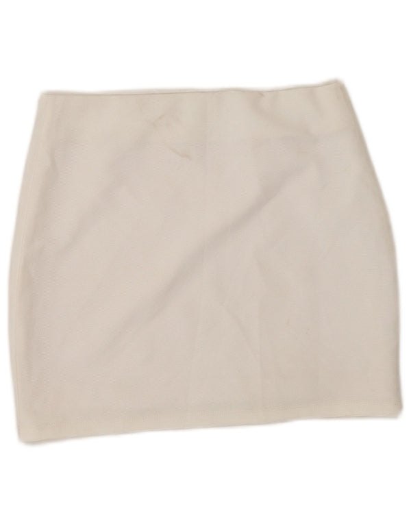 Zara Womens Mini Skirt Small W26 White Polyester