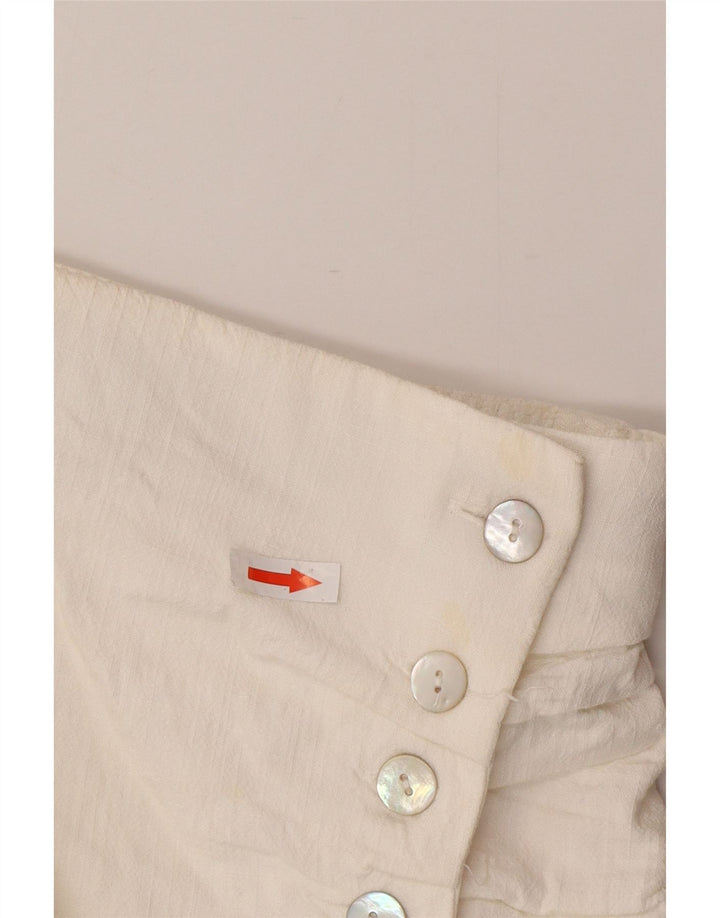 Zara Womens Mini Wrap Skirt Small W26  White