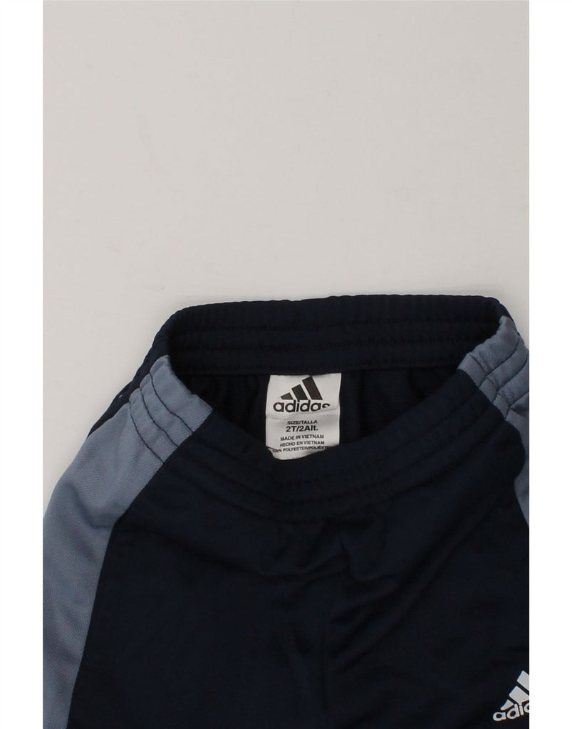 ADIDAS Baby Boys Tracksuit Trousers 18-24 Months Navy Blue Colourblock | Vintage Adidas | Thrift | Second-Hand Adidas | Used Clothing | Messina Hembry 