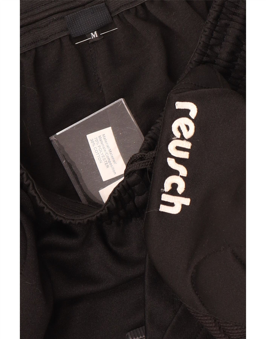 REUSCH Mens Sport Shorts Medium  Black Polyester
