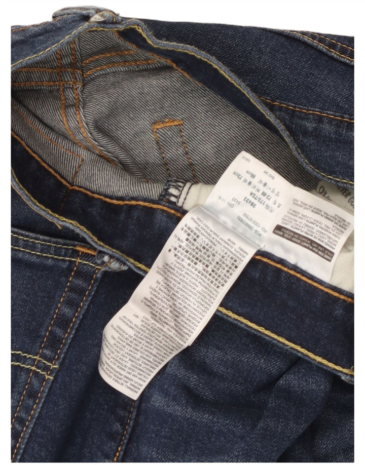 Levi's Mens 504 Straight Jeans W28 L28 Navy Blue Cotton