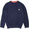 GUESS Boys Crew Neck Jumper Sweater 5-6 Years Navy Blue Cotton Vintage Guess and Second-Hand Guess from Messina Hembry 