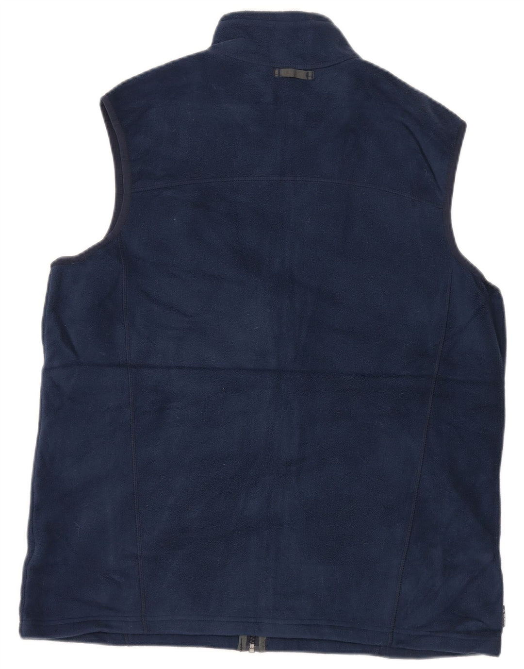 Eddie Bauer Mens Fleece Gilet UK 40 Large Navy Blue Polyester