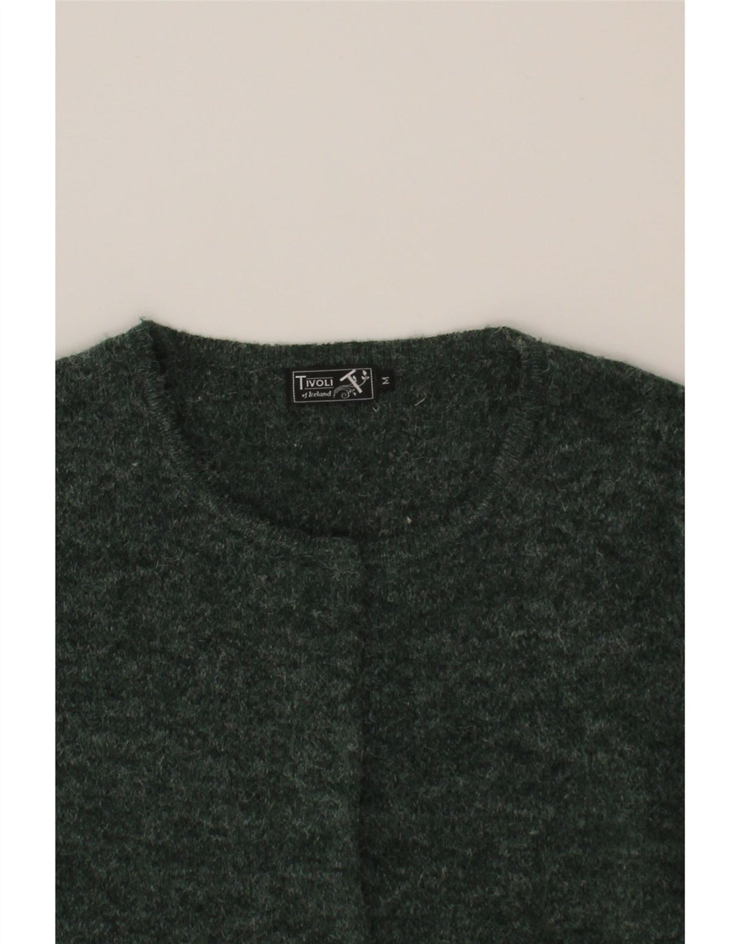 TIVOLI Womens Cardigan Sweater UK 14 Medium Green Acrylic Vintage Tivoli and Second-Hand Tivoli from Messina Hembry 