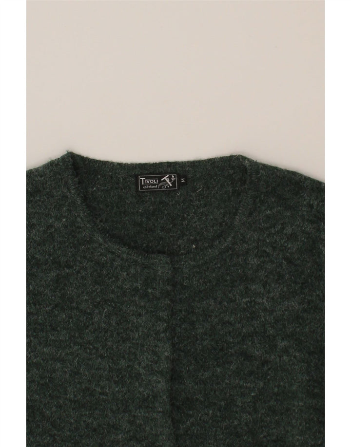 TIVOLI Womens Cardigan Sweater UK 14 Medium Green Acrylic Vintage Tivoli and Second-Hand Tivoli from Messina Hembry 