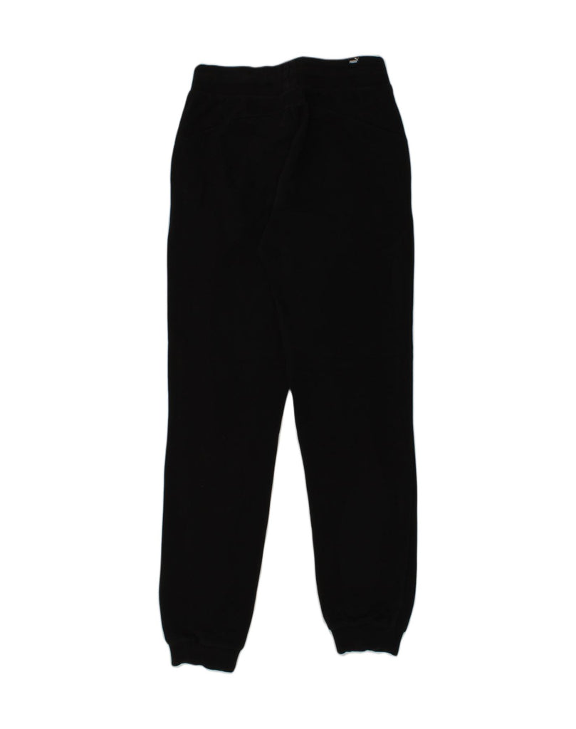 PUMA Girls Tracksuit Trousers Joggers 11-12 Years Black Cotton | Vintage Puma | Thrift | Second-Hand Puma | Used Clothing | Messina Hembry 