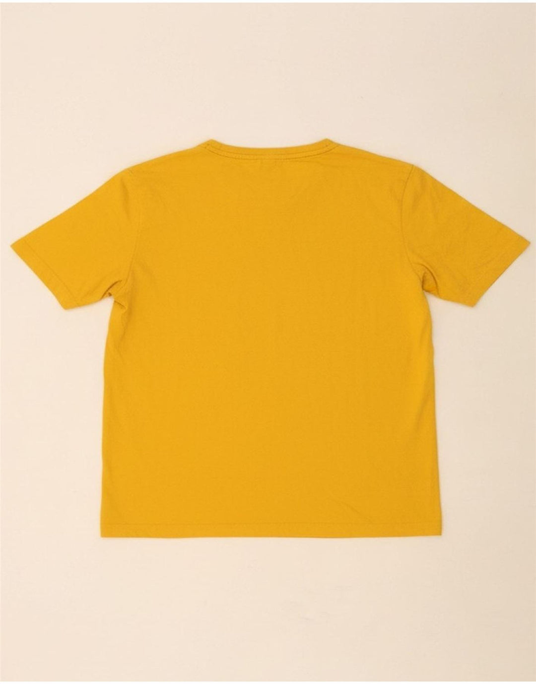 PUMA Mens Graphic T-Shirt Top Small Yellow Cotton