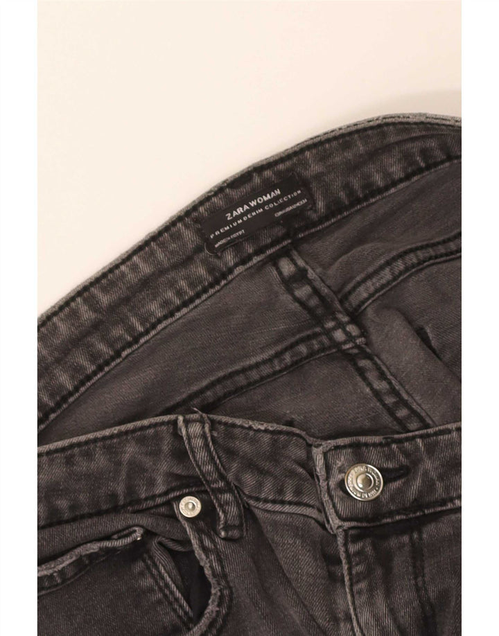 Zara Womens Distressed Slim Jeans EU 44 XL W34 L27 Grey