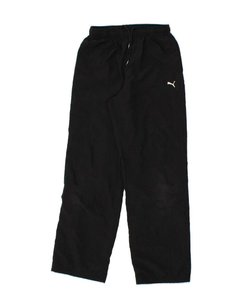 PUMA Boys Tracksuit Trousers 13-14 Years Black Polyester Vintage Puma and Second-Hand Puma from Messina Hembry 