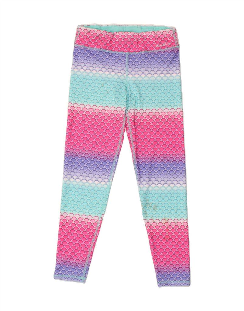 EDDIE BAUER Girls Abstract Pattern Leggings 14-15 Years Large Pink Vintage Eddie Bauer and Second-Hand Eddie Bauer from Messina Hembry 