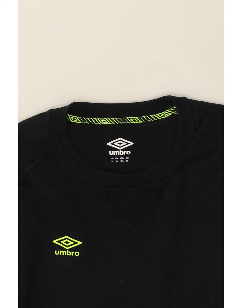 UMBRO Mens Graphic Sweatshirt Jumper XL Navy Blue | Vintage Umbro | Thrift | Second-Hand Umbro | Used Clothing | Messina Hembry 