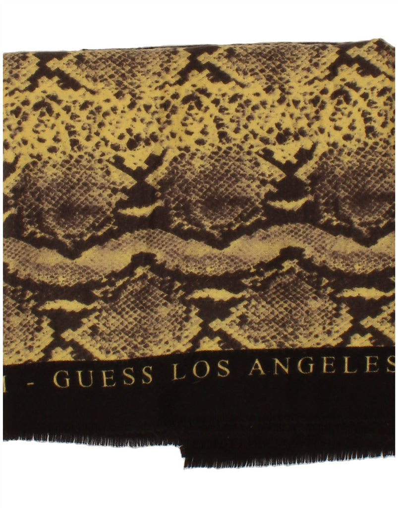 GUESS Womens Graphic Shawl One Size Yellow Animal Print Vintage Guess and Second-Hand Guess from Messina Hembry 