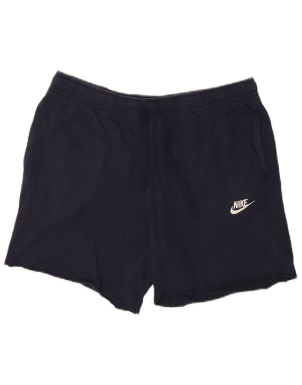 Nike Mens Sport Shorts Large  Navy Blue Cotton