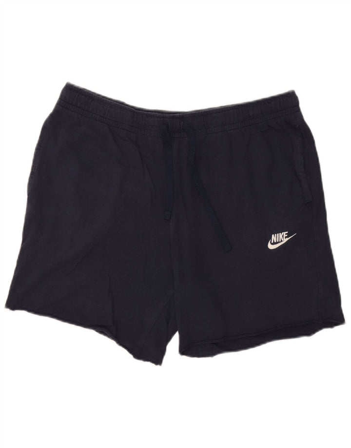 Nike Mens Sport Shorts Large  Navy Blue Cotton