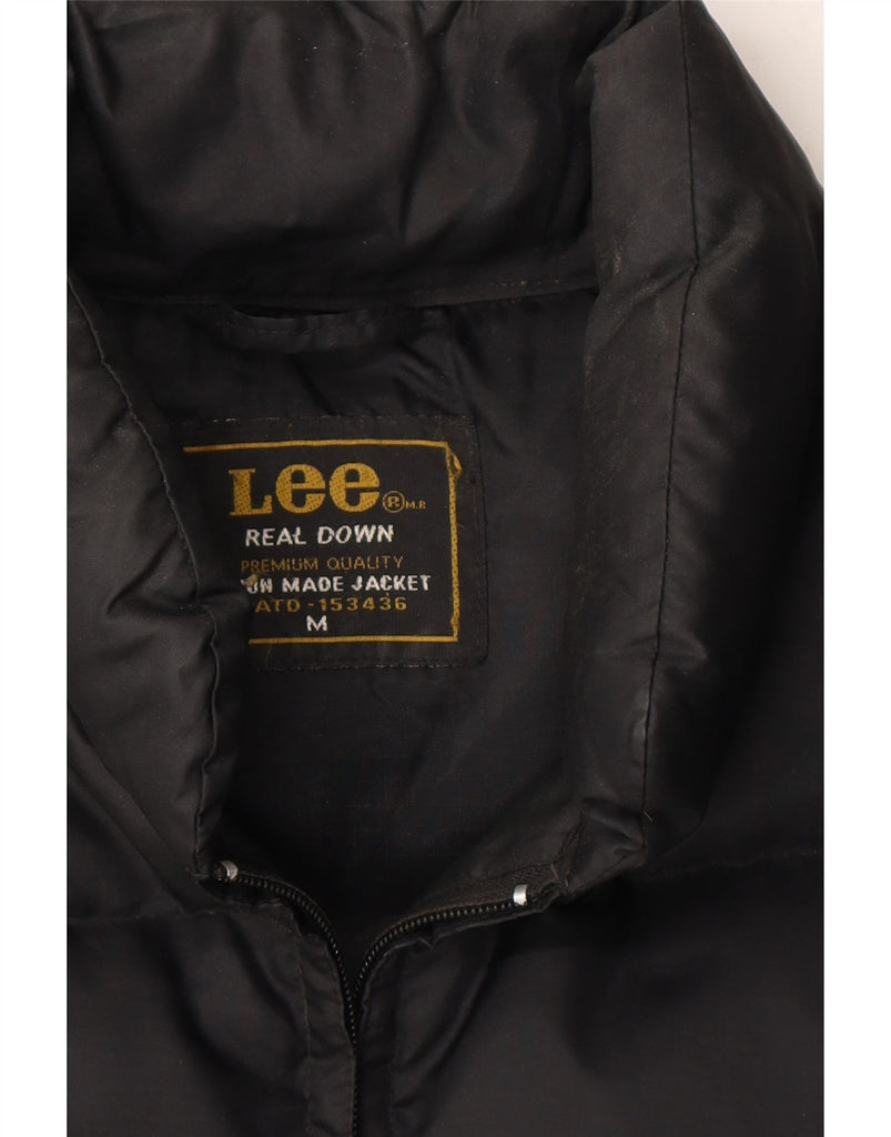 LEE Mens Padded Gilet UK 38 Medium Black Nylon Vintage Lee and Second-Hand Lee from Messina Hembry 