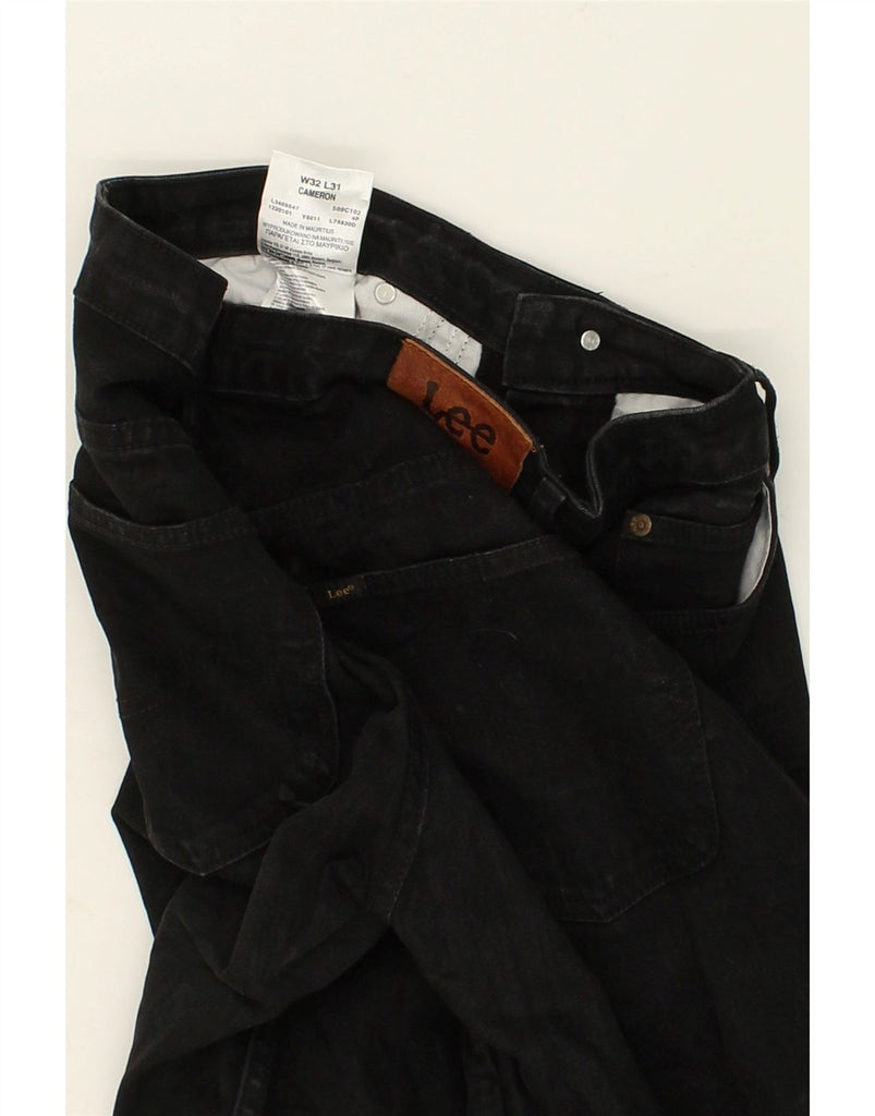 LEE Mens Cameron Bootcut Jeans W32 L31 Black Cotton | Vintage Lee | Thrift | Second-Hand Lee | Used Clothing | Messina Hembry 