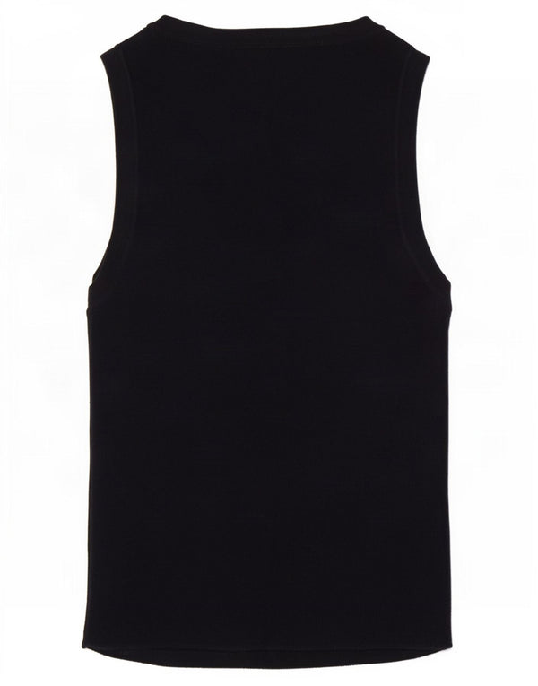 Zara Womens Vest Top UK 8 Small Navy Blue