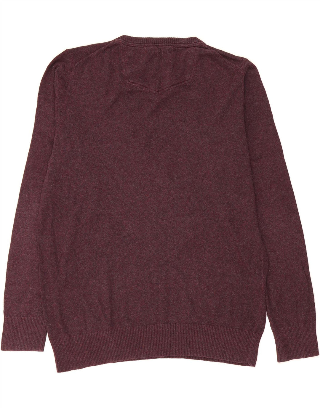 FAT FACE Mens V-Neck Jumper Sweater XL Burgundy Cotton Vintage Fat Face and Second-Hand Fat Face from Messina Hembry 