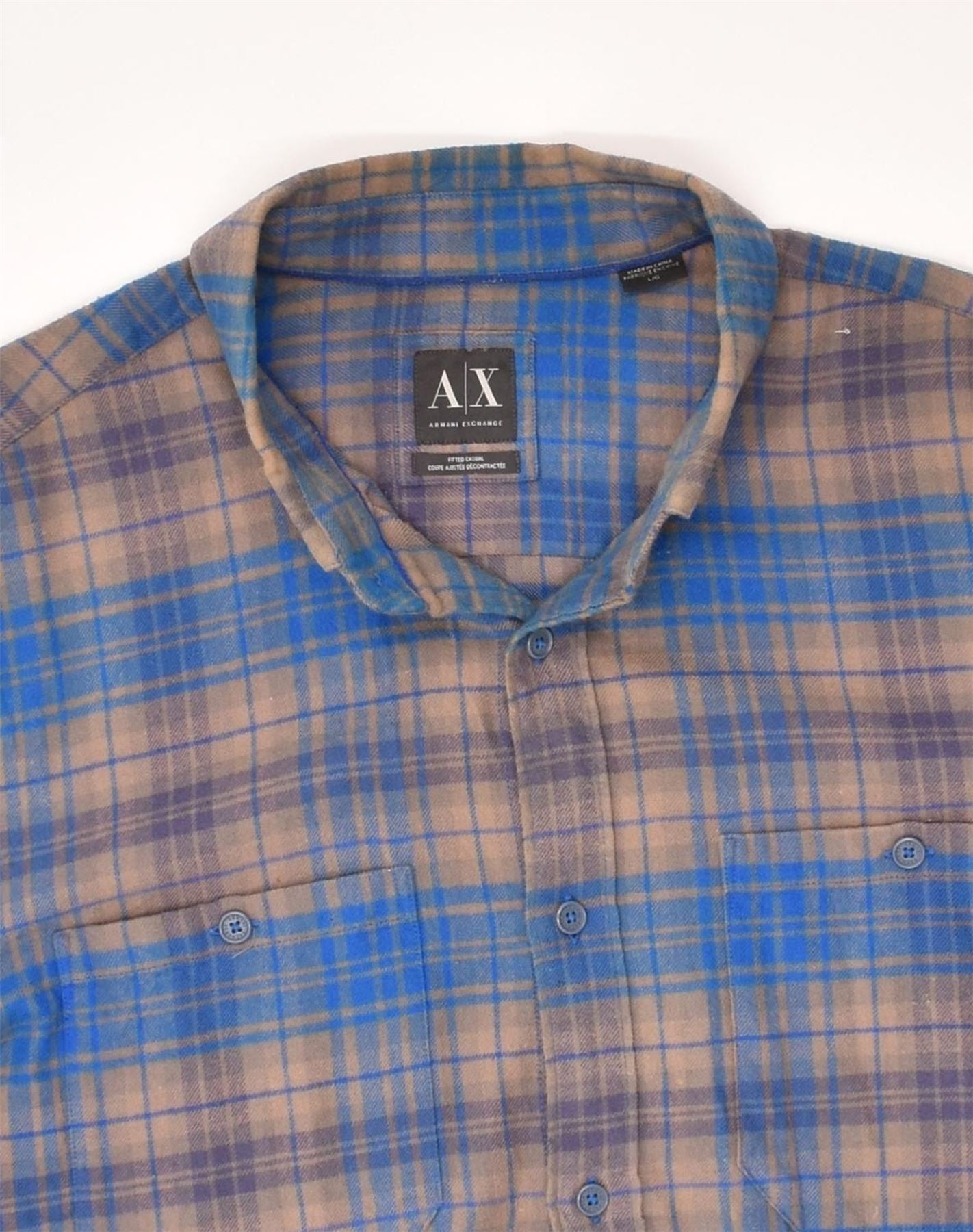 Armani deals checked shirt