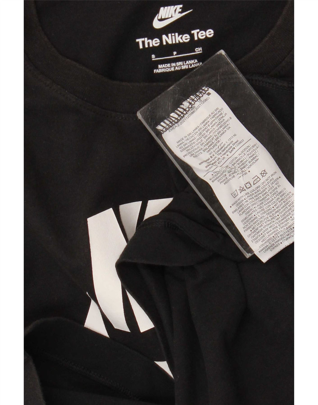 Nike Mens Graphic T-Shirt Top Small Black Cotton