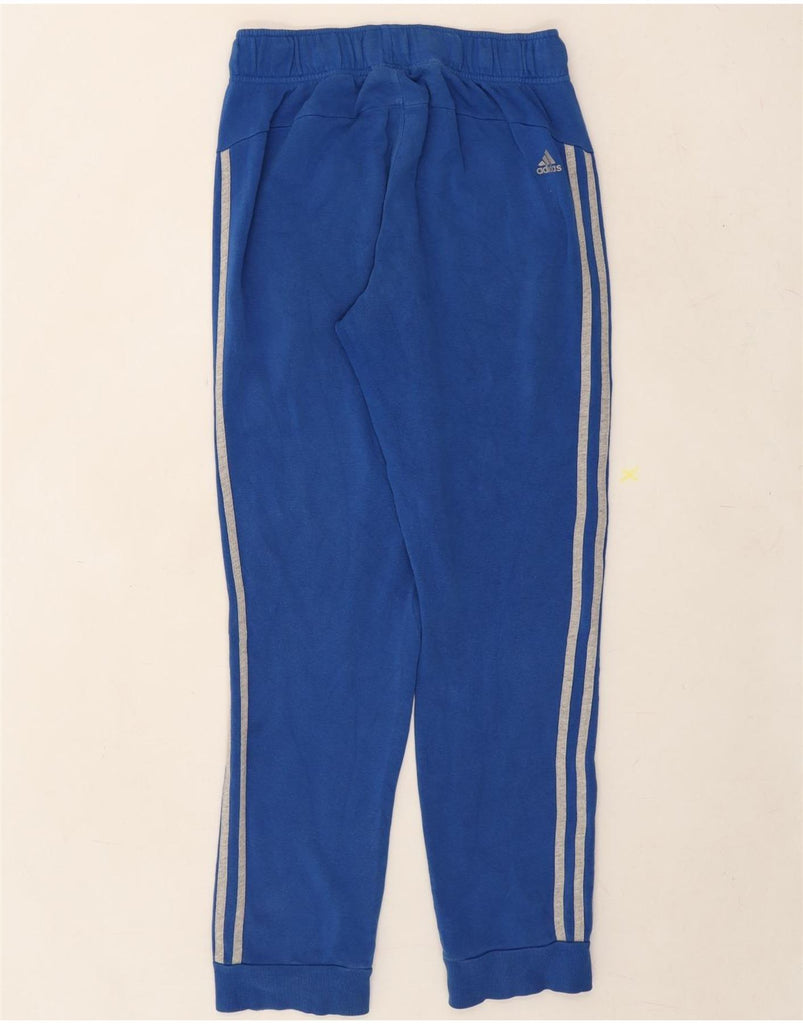 ADIDAS Boys Graphic Tracksuit Trousers Joggers 13-14 Years  Blue Cotton Vintage Adidas and Second-Hand Adidas from Messina Hembry 