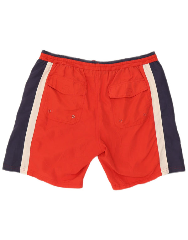 Reebok Mens Swimming Shorts XL Red Colourblock