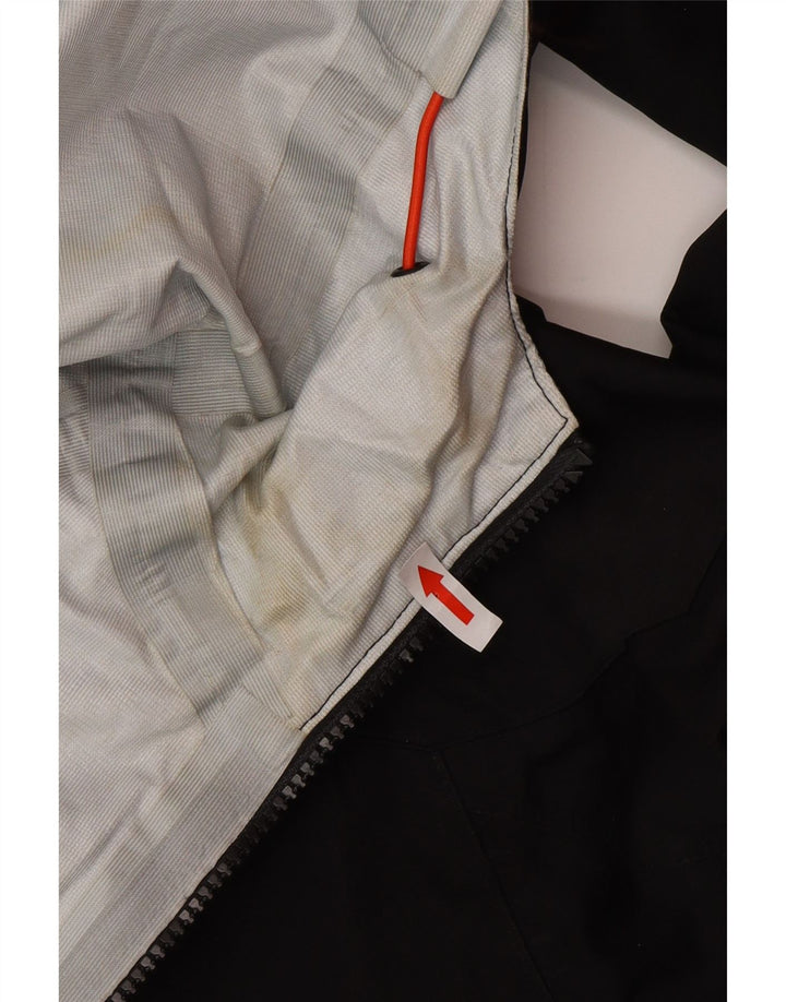 Mountain Warehouse Mens Hooded Rain Jacket UK 38 Medium Black Polyester