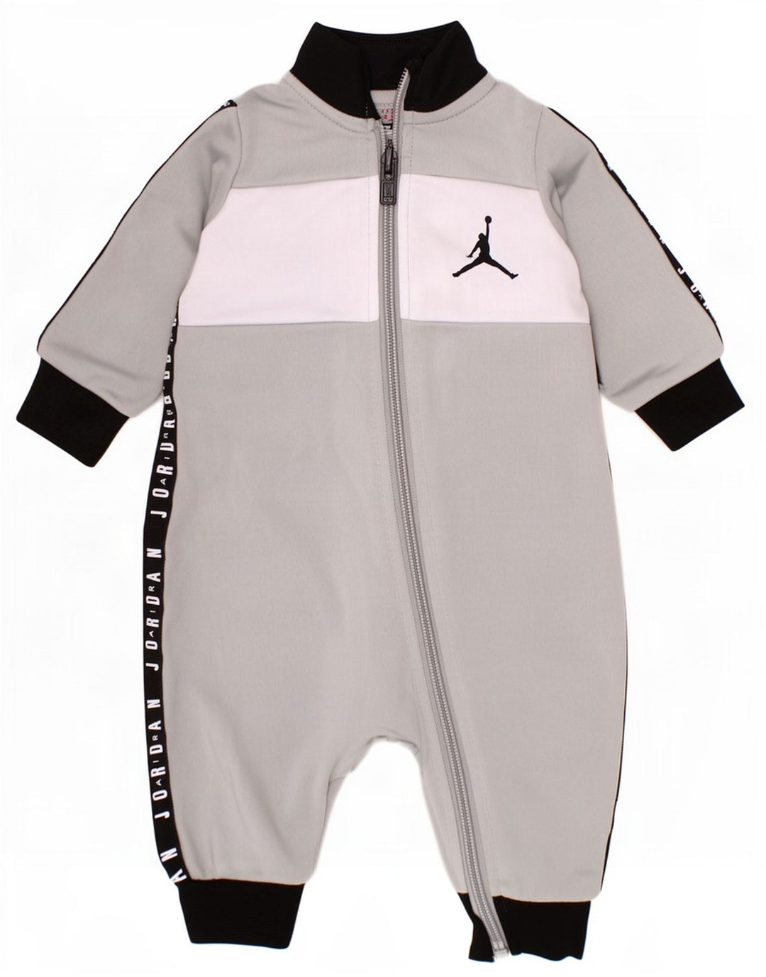 Jordan Baby Boys Graphic Jumpsuit 3-6 Months Grey Colourblock Polyester