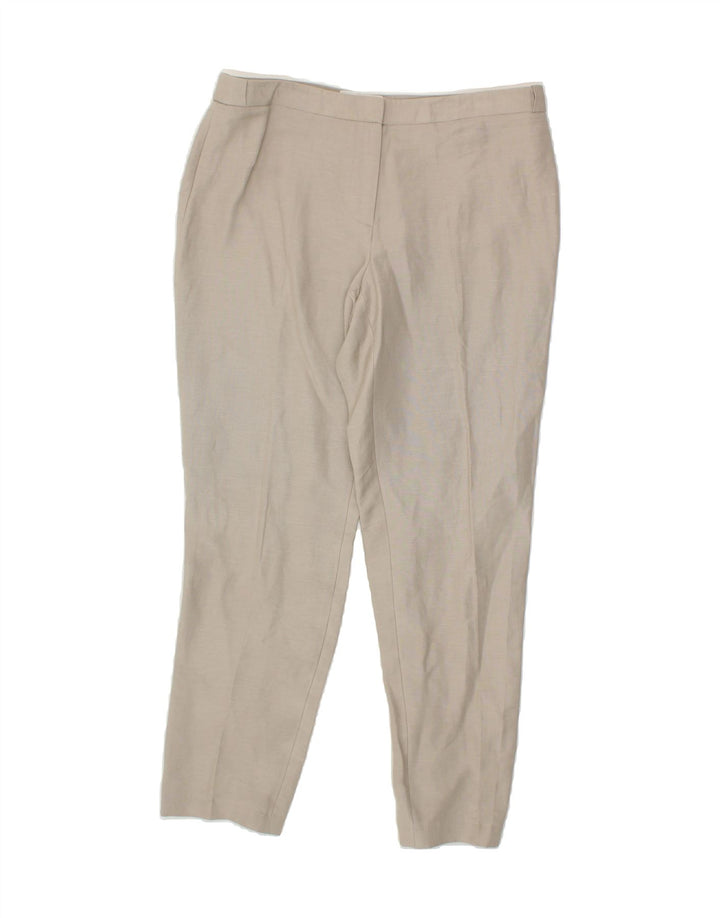 CALVIN KLEIN Womens Slim Chino Trousers US 6 Medium W32 L26 White Rayon Vintage Calvin Klein and Second-Hand Calvin Klein from Messina Hembry 