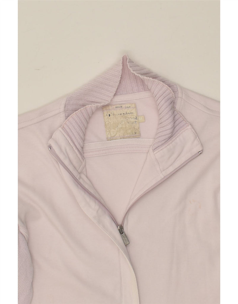 CHAMPION Womens Tracksuit Top Jacket UK 14 Medium Pink Cotton | Vintage Champion | Thrift | Second-Hand Champion | Used Clothing | Messina Hembry 