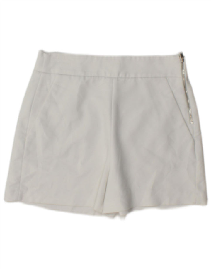 Zara Womens Chino Shorts XS W24 White Polyester