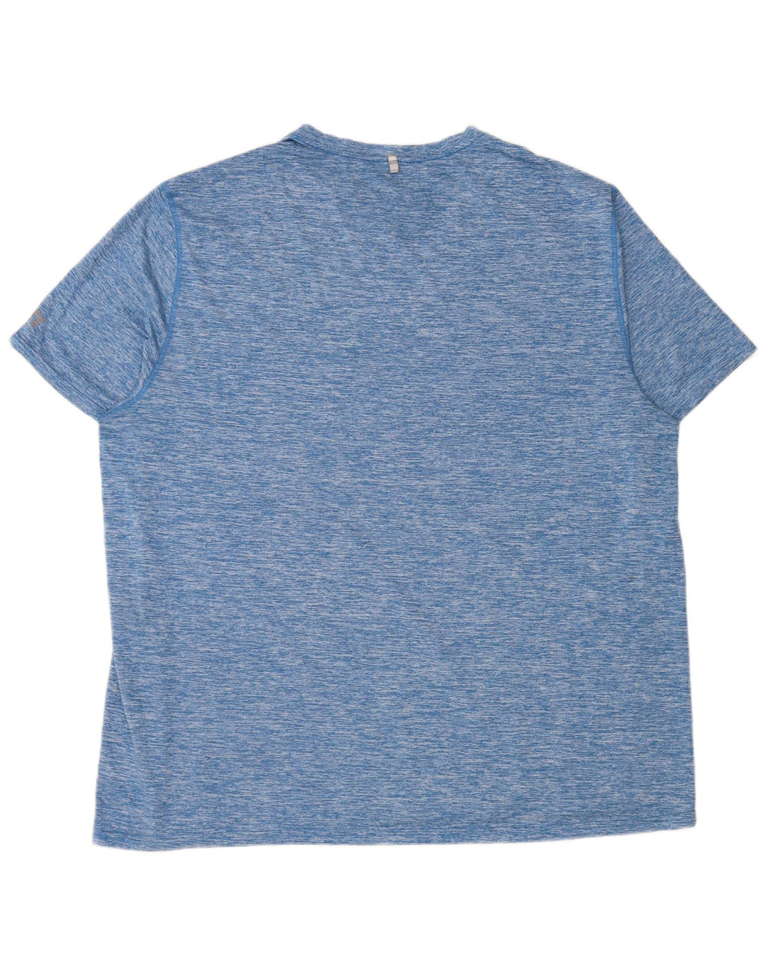 Russell Athletic Mens T-Shirt Top 2XL Blue Flecked Polyester
