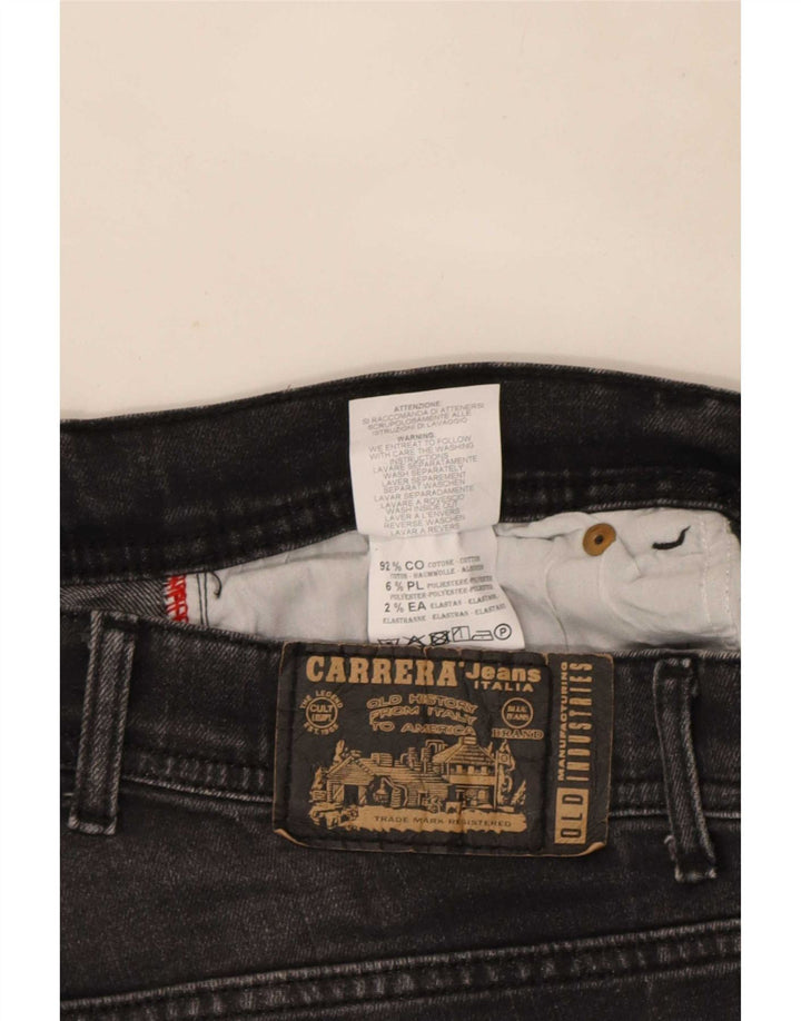 Carrera Mens 717 Distressed Slim Jeans W34 L32 Black Cotton