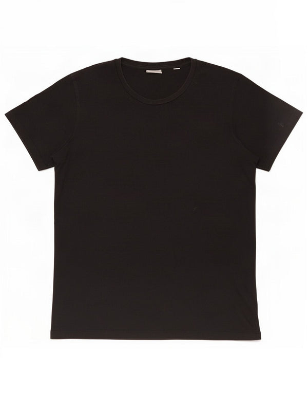 Jack & Jones Mens Graphic T-Shirt Top Small Black Cotton